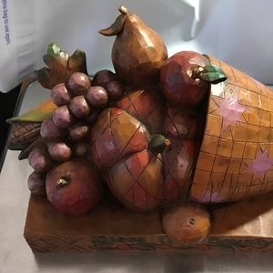 Jim Shore Bless this Bounty Cornucopia Harvest